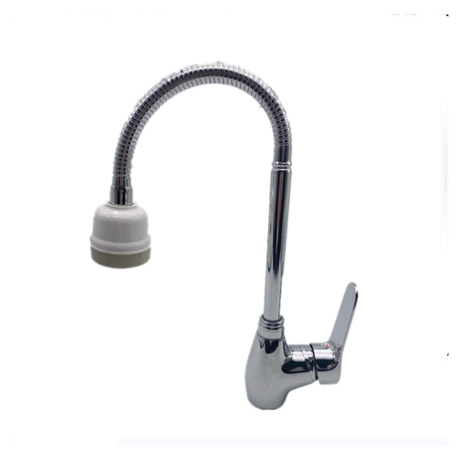Robinet de cuisine en cuivre eau chaude et froide pour évier