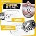 PartsBroz Light Bulb for KitchenAid YKHMS1850SW1 Microwave Bulb Base Oven Light