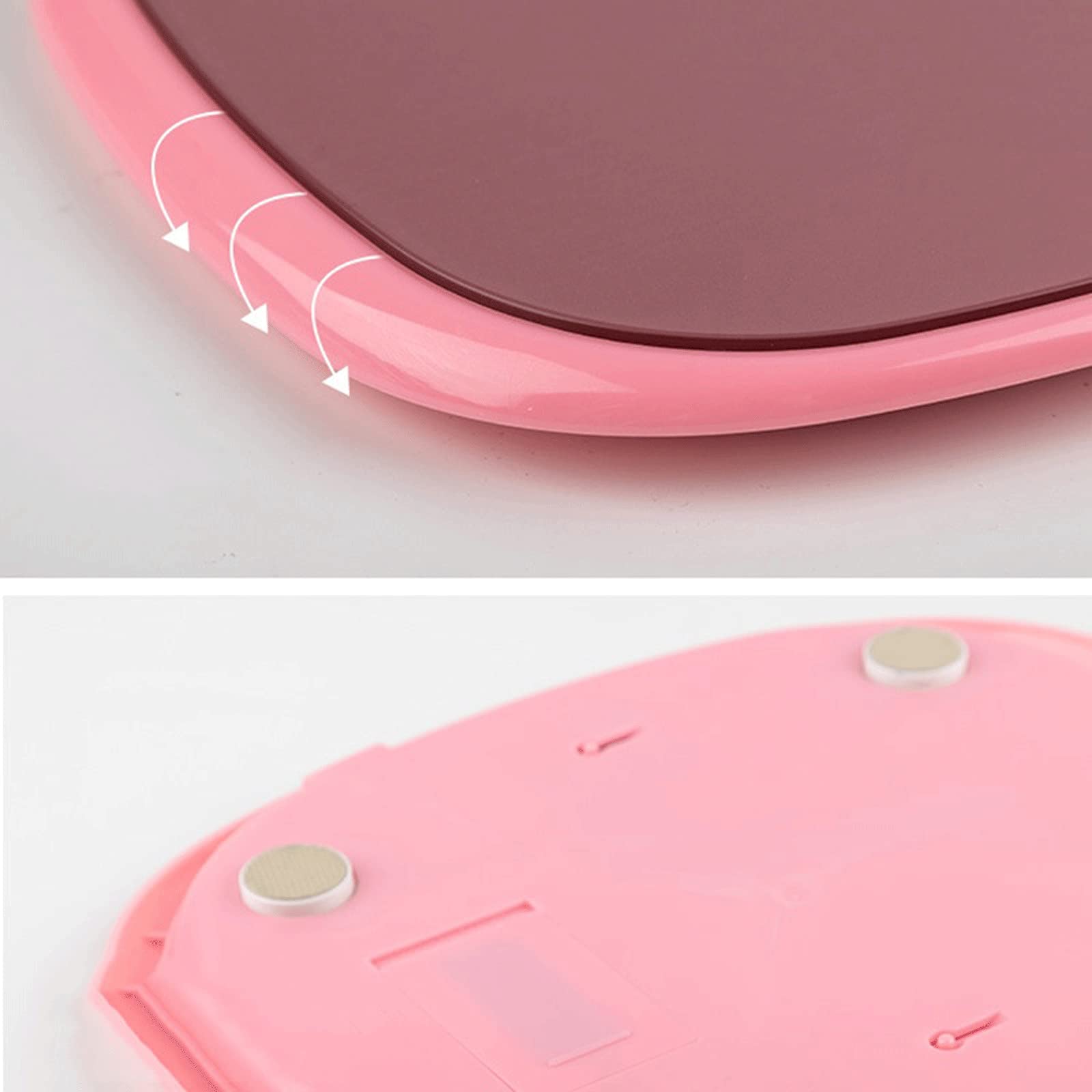 JINGYAN Bilance pesapersona digitali Bilance da bagno Blocco per il corpo Scala per Smart elettroniche in vetro temperato GUIDATO di pesatura della famiglia digitale