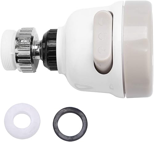 Miniatura 3 de Cabezal giratorio para grifo de cocina, grifo giratorio de 360 grados, boquilla de filtro de salpicaduras con 3 modos de ajuste para cocina, grifo