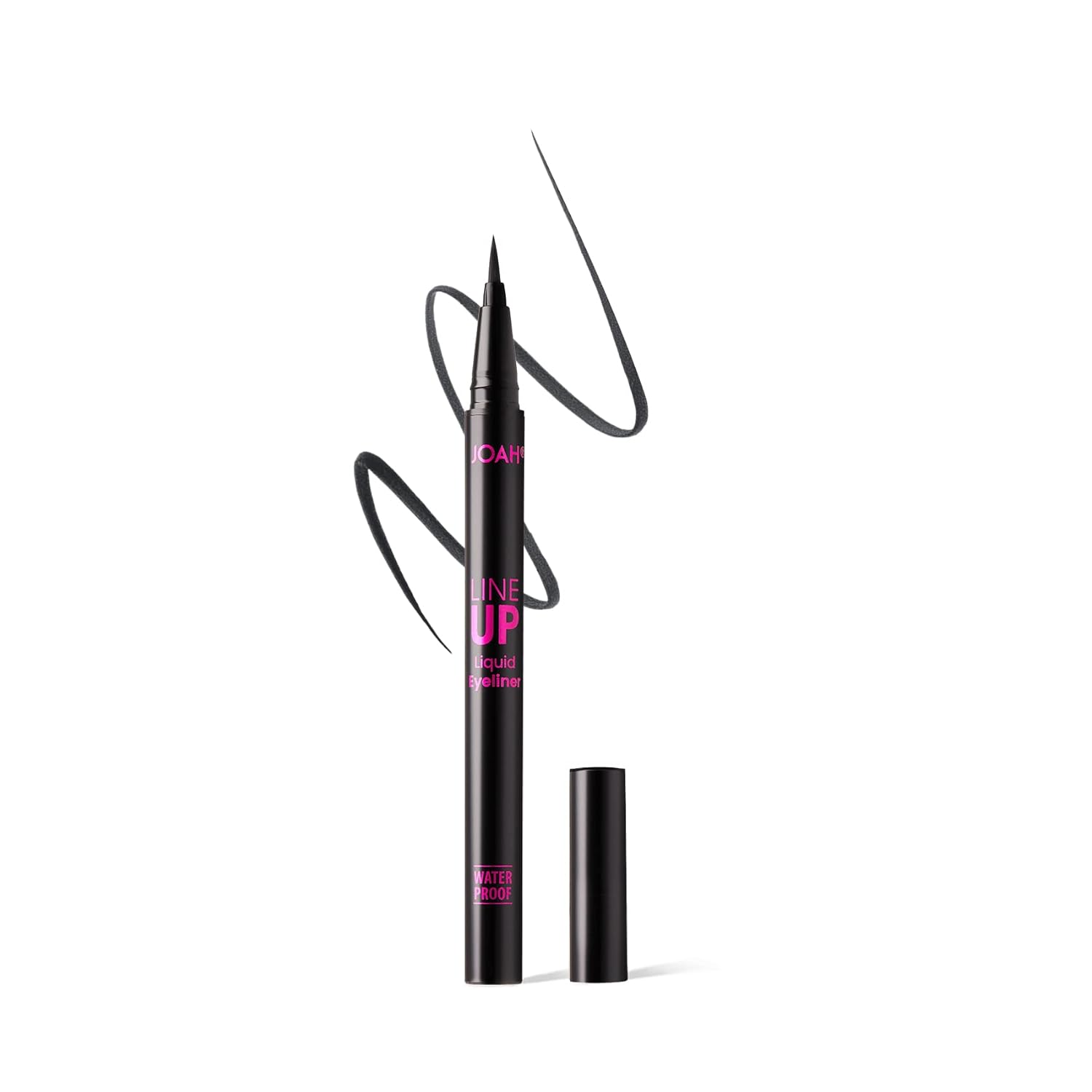 JOAH Line Up Liquid Eyeliner with Precision Brush Tip, Waterproof, Long Lasting, Smudge Proof Eye Liner, Blackest Black JOAH Line Up Liquid Eyeliner with Precision Brush Tip, Waterproof, Long Lasting, Smudge Proof Eye Liner, Blackest Black