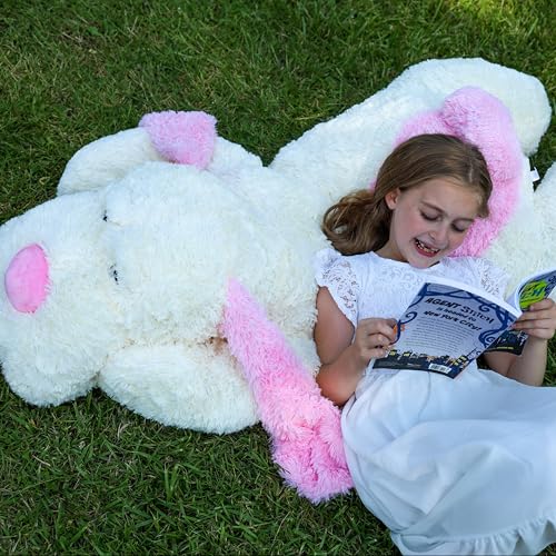 Image of MaoGoLan 52 inches Giant Stuffed Puppy Dog Animal,Ultra Soft Large Dog Plush Soft Plush Dog Pillow Toy for Girls,Kids,Puppy Lover