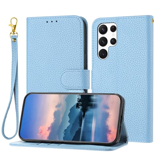 Samsung Galaxy S23 Ultraƌ݊̂EHbgP[XAƒjpAJ[hz_[ttbvU[Jo[AϏՌTPUCi[VFdbJo[&LbNX^h(Light Blue)