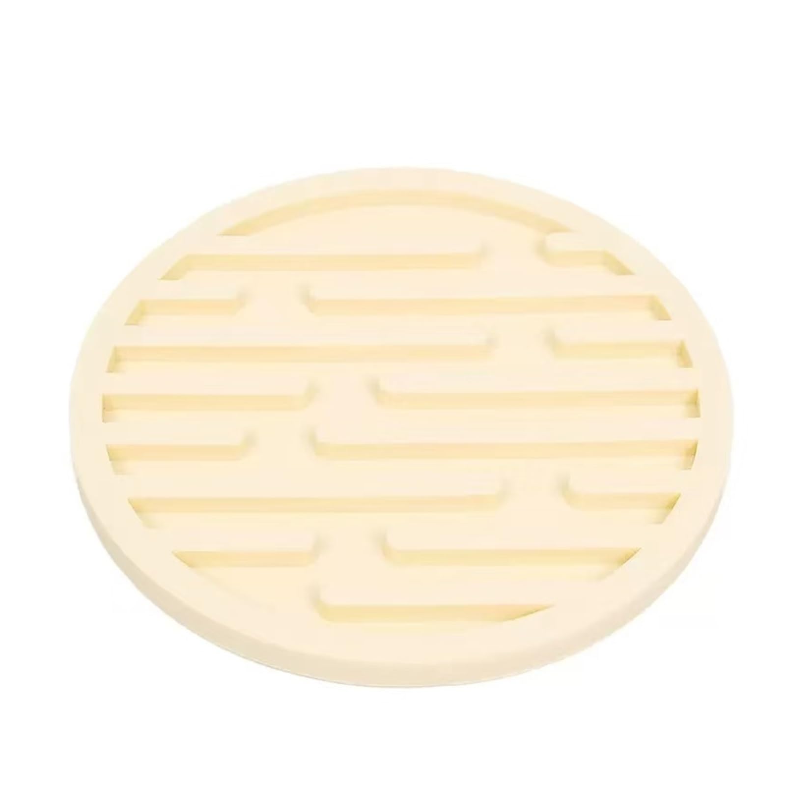 Sous-verres silicone off white anti-tache pour vaisselle