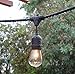 Eueasy Outdoor String Lights with 15 E26 Sockets by Deneve - 48 Feet Long