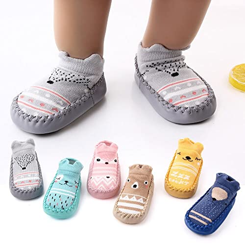 FedMois 4 Paia Calzini Scarpe Antiscivolo Calze a