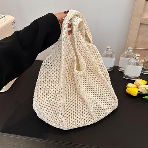 Sac de courses en crochet unique à texture douce et confortable haut de gamme