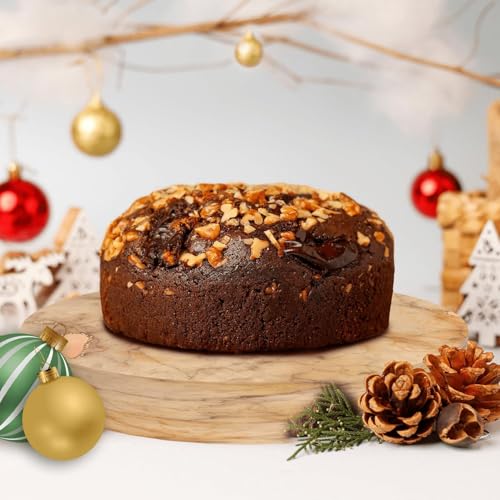 Image of WINNI - Premium Chocolate Walnut Cake Gift Pack | Handmade Celebration Eggless Chocolate Cake With Crunchy Walnuts | Celebration Gift Box For Birthday, Anniversary, Valentine's Day, Mother's Day, Girls, Boys, Partner, Couple, Student, Girlfriend, Boyfriend, Kids | Choco Cake Hamper | Ideal Gift option | Return Gift