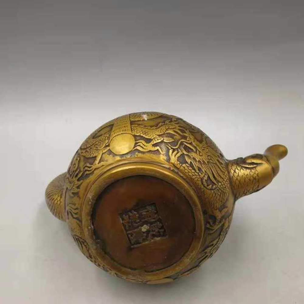 ビィンテージ 水差し ティーポット 銅 真鍮 ビィンテージ 水差し