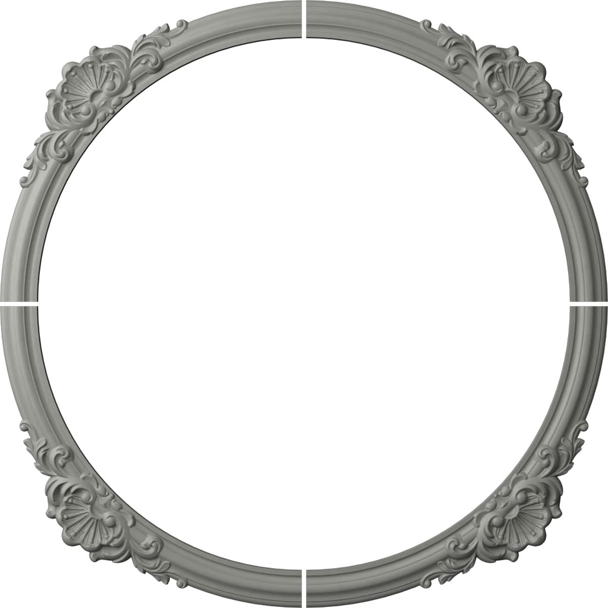 40 5/8"OD x 35 1/2"ID x 2 5/8"W x 7/8"P Shell Ceiling Ring Kit