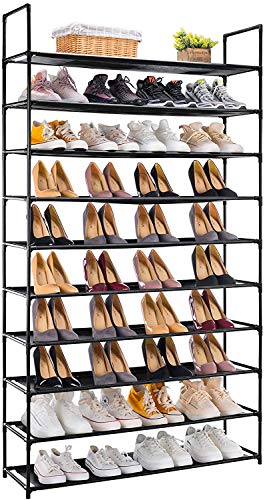シューズラック 10段 靴 ラック 靴棚 組み立て式 玄関収納 省スペース 大容量 安定性が優れ
