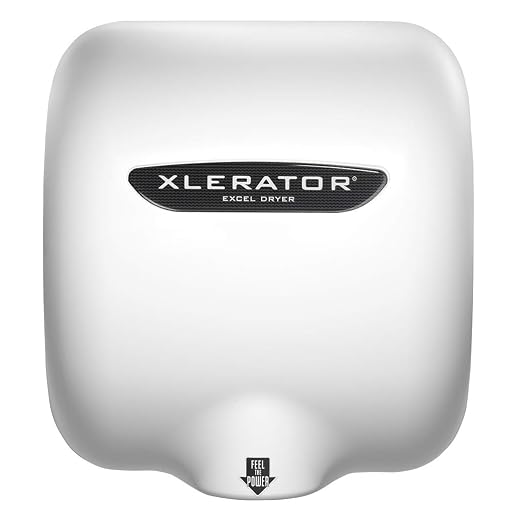 Xlerator Hand Dryer, XL-BWV-208-277, White Thermoset Fiberglass, 208-277V