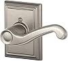 SCHLAGE Lock Company SCHLAGE Right Handed Lever with Addison Trim Non-Turning Lock, Satin Nickel F170 FLA 619 ADD RH