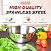 Culigrade Stainless Steel Mixing Bowls Set – 6-Piece Nesting Metal Mixing Bowls (0.75–8 Qt) – Durable, Rust-Resistant, Easy to Clean – for Baking, Cooking, Meal Prep & Serving