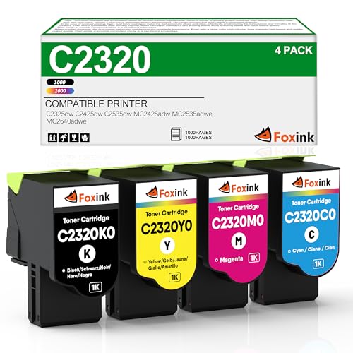 Remplacement de la Cartouche de Toner MC2425 pour Lexmark MC2425adw Cartouche de Toner pour Lexmark MC2535adw MC2425adw MC2640adwe C2325 C2425 C2535 C2320K0...