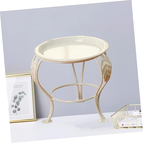 Miniatura 3 de Soporte multifuncional blanco para maceta, base y estante para plantas de exhibición para interiores, balcón y jardín, diseño eficiente de uso de