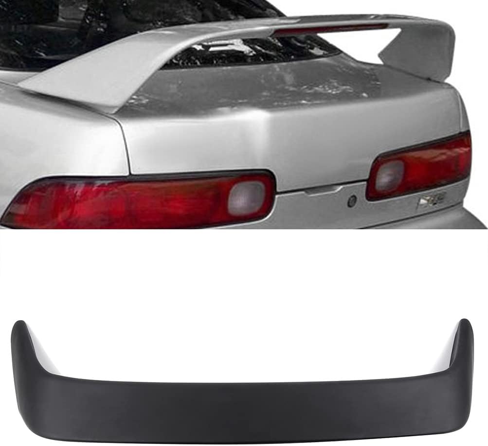 SCITOO Glossy Black Rear Spoiler Wing Body Kit Compatible with 1994-2001 for Acura Integra Hatchback Rear Trunk Spoiler Wing with 3rd Brake Light Splitter Chin Exterior Diffuser