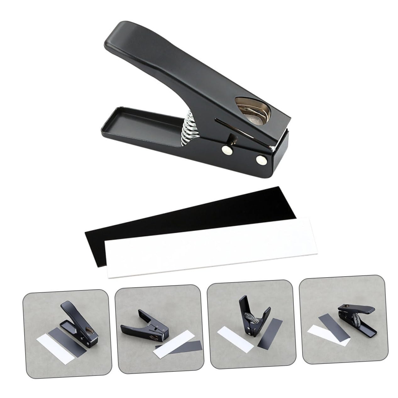 Yardwe Punzonatrice per Chitarra Kit per Punzonatura Strumento Portatile per Creazione Plettri Accessori per Costruzione Chitarra Punzone per Liutaio Taglierina per Plettri