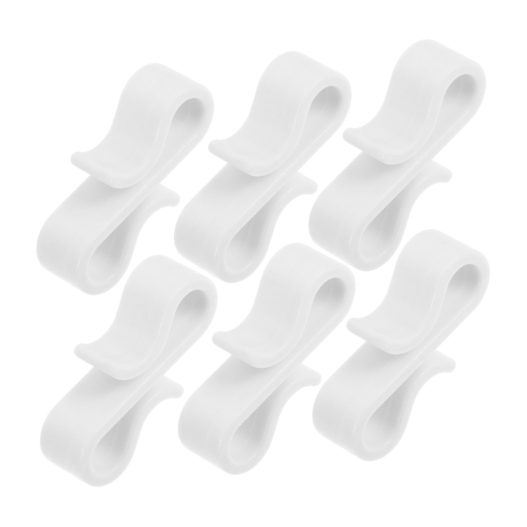 Holibanna 50-Pack Weatherproof Gutter Hooks S-Clip for Outdoor Lights Christmas Decorations Easy Hanging Plastic