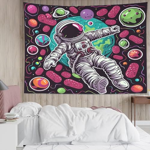 Couverture murale 3D astronaute en polyester doux pour salon, 180x230 cm - 5