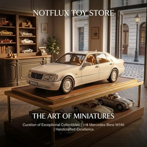 Image of 1:24 Scale Mercedes-Benz W140 S-Class 320 Model Car | Luxury Classic Diecast Toy | Metal Body, Realistic Design, Open Doors for Boys & Collectors [Multicolor] [Pack of 1]