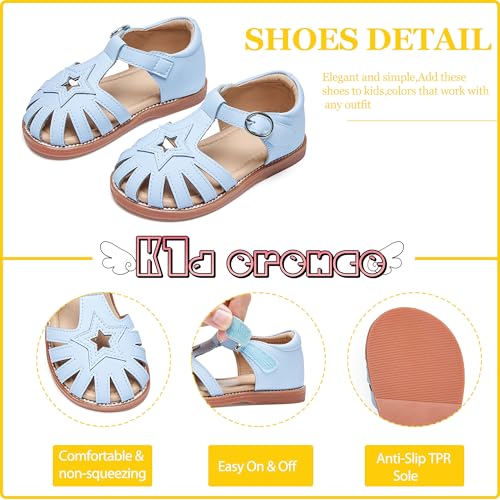 Image of Kiderence Toddler Girls Sandals Little Girls Kids Summer Shoes Toddler Sandals