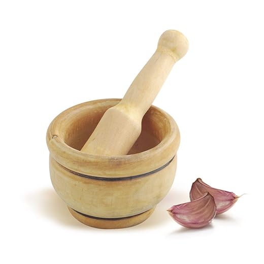 Metaltex Wooden Mortar with Pestle 12 cm