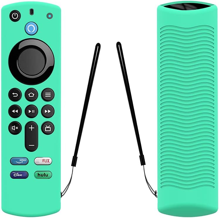 ETUZI Silicone Remote Cover Compatible with Fire TV Stick (3rd Gen, 2021) – Full Wrap Protective Case for Firestick Alexa Voice Remote with Grip & Anti-Slip Design (Remote Not Included) (Ice Blue)