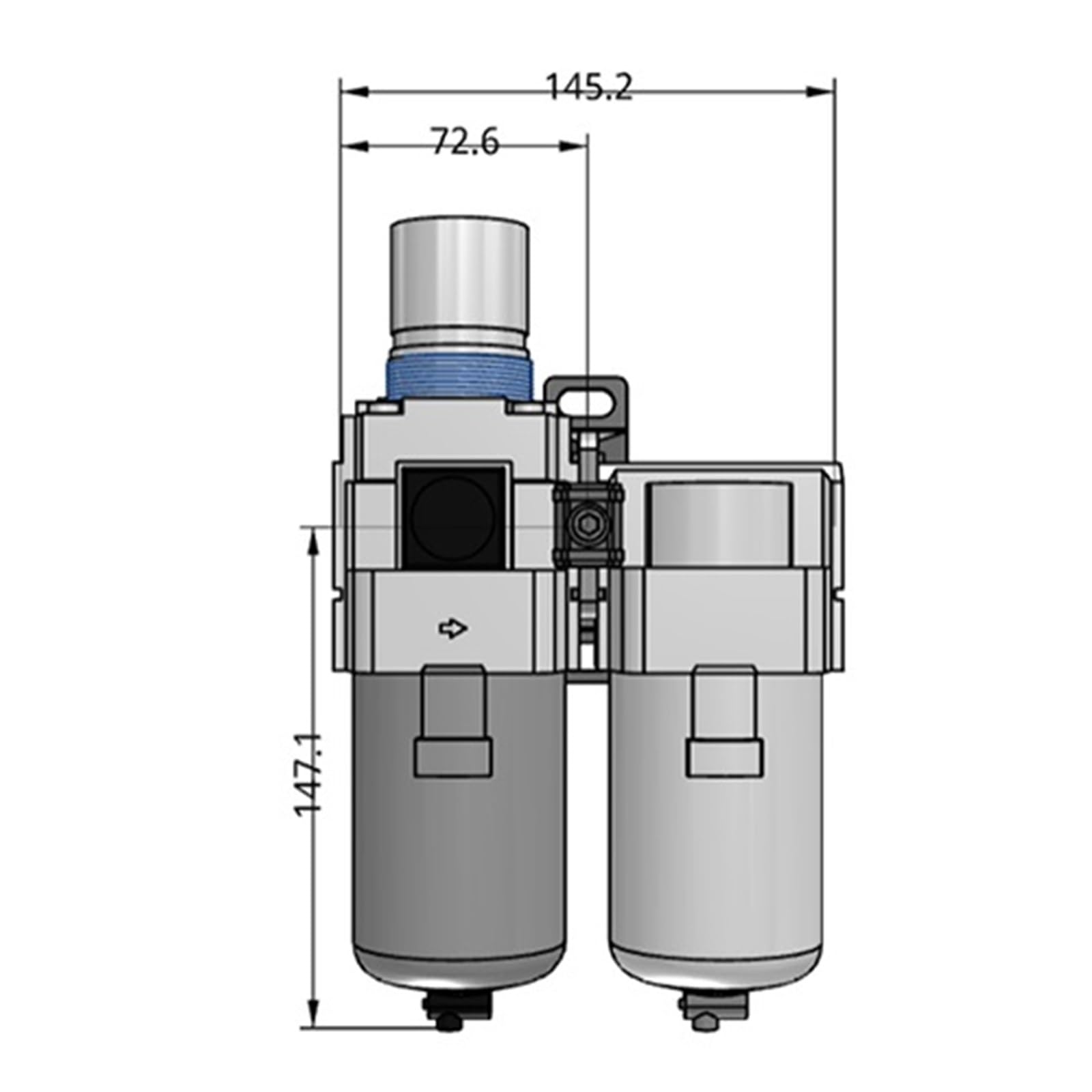 Válvula Reductora de presión de Dos vías AC40D-03E-B, válvula reguladora de presión para Suministro de Agua de Edificios, lubricación y refrigeración de máquinas Herramienta.