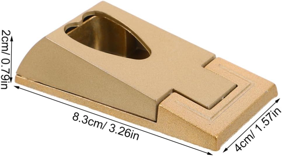 10pcs Heart Shaped Metal Closet Rod Support Brackets with Golden Zinc Alloy and Abs Material, Prevent Hangers from Slipping, for Bedroom and Storage Space Organization