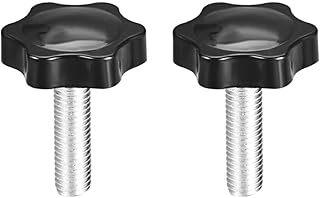 Tool parts Clamping Screw Knob 38mm Dia Plum Hex Shaped Grips Knob M10 x 35mm Thread - 2pcs