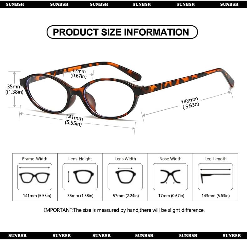 Retro Oval Glasses for Women Men Vintage Oval 90s Blue Light Glasses Y2K Small Face Fake Eyeglasses - Image 7