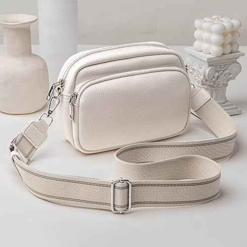 MAMUNU Crossbody Bag for Women, Crossbody Purse with Multi Pockets Zipper, Wide Strap Over Shoulder Handbag for Women Travel2