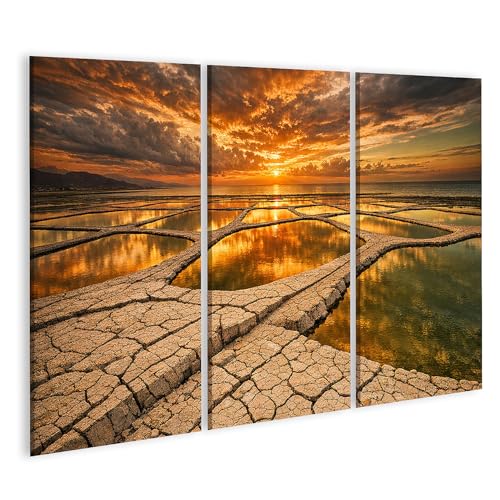 Tableau sur toile paysage côtier pour habiller un grand mur vide au salon