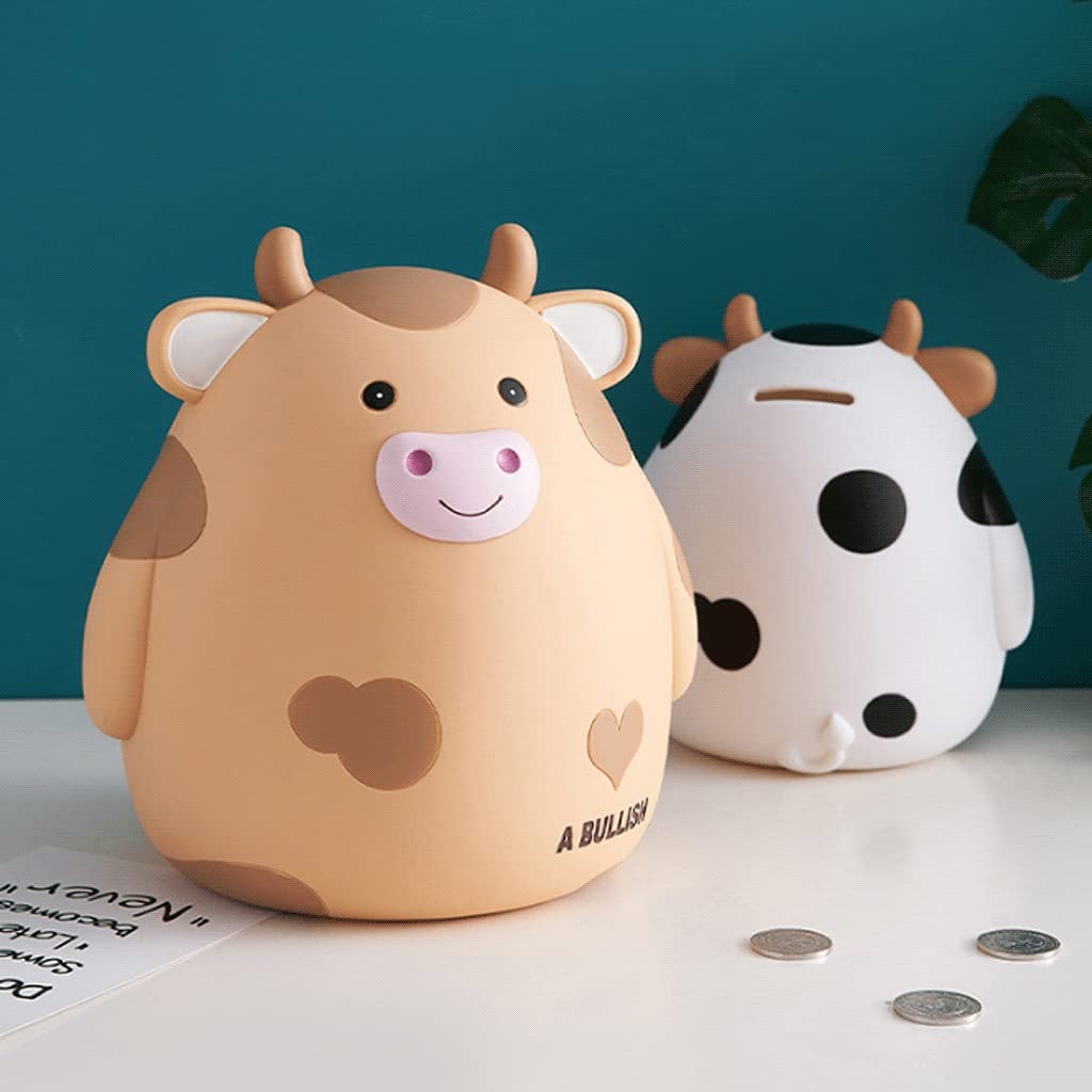 Amazon.co.jp: 貯金箱 貯金箱 ギフト 牛 コイン マネーバンク 大容量 貯金箱 かわいいビニール製 落ちるのを恐れない コインバンクボックス  男の子 女の子 キッズ 貯金箱 (Color : Medium B) : ホビー