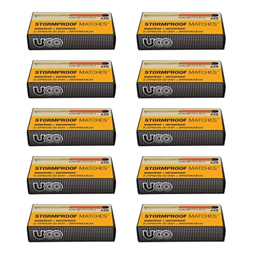 UCO Stormproof Waterproof & Windproof Match 10-Pack