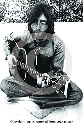 Grand poster en papier John Lennon Guitare 91,5 x 61 cm