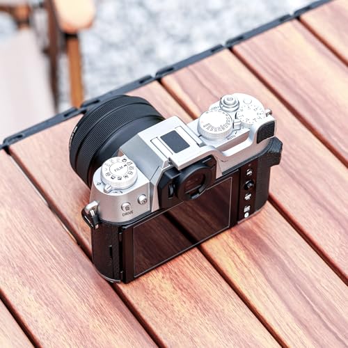 JJC XT50 Metall Daumen Hoch Griff für Fujifilm Fuji X-T50 Kamera Bessere Balance & Grip Bequemlichkeit, XT50 Hot Shoe Mount Daumen Unterstützung Verbessert Griff, Silber