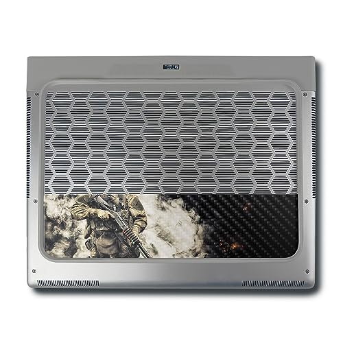 Image of MightySkins Carbon Fiber Skin Compatible with Alienware X16 R1 (2023) Full Wrap Kit - Fighting On | Protective, Durable Textured Carbon Fiber Finish | Easy to Apply & Change Styles | Made in The USA