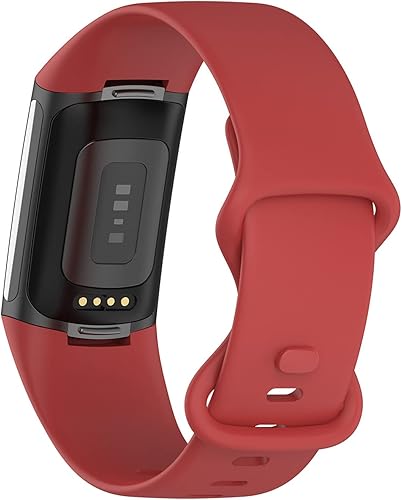 Miniatura 3 de Correas deportivas compatibles con Fitbit Charge 5 Smartwatch Accesorio, correa de reloj de silicona suave, pulsera de repuesto para Charge5,