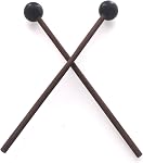 4 Pcs Tongue Drum Mallets,Xylophone Mallets ,Glockenspiel Mallet ,Rubber Percussion Mallets , Sticks en caoutchouc pour enfants ,Wooden Percusion Mallet,Bâtons de percussion ,Accessoires à l'instrument de percussion
