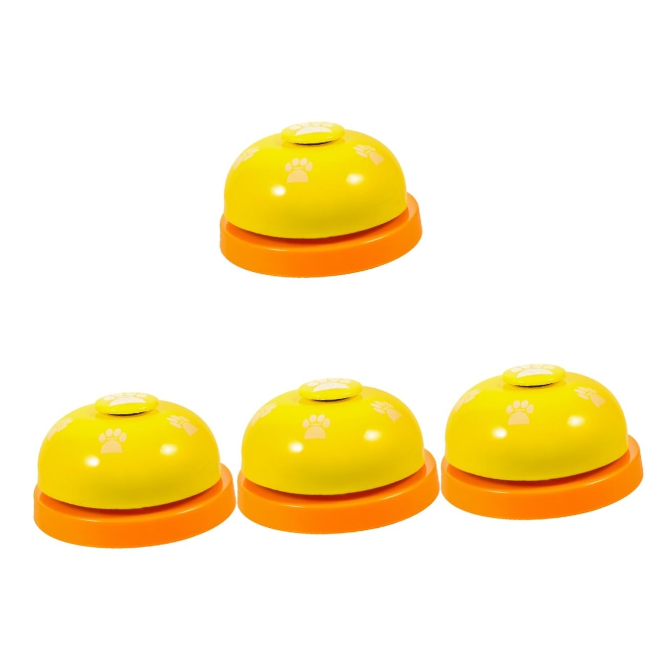 COLLBATH 4pcs Pet Training Press Bell Portable Dog Bells for Potty Easy to Use Puppy Training Tool