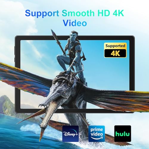 Image of JIMTAB 2K Vivid Tablet, Smooth HD 4K Video 11 inch Android 14 Tablets, 18GB+128GB Octa Core Gaming Tablet, 3 Camera, Large 9000mAh, Hi-Res Stereo 4 Speakers, Split Screen, Face Recognition (Youth Green)