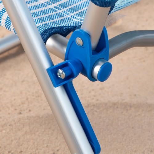 Chaise de plage pliable 5 positions dossier inclinable 48X60X90 cm