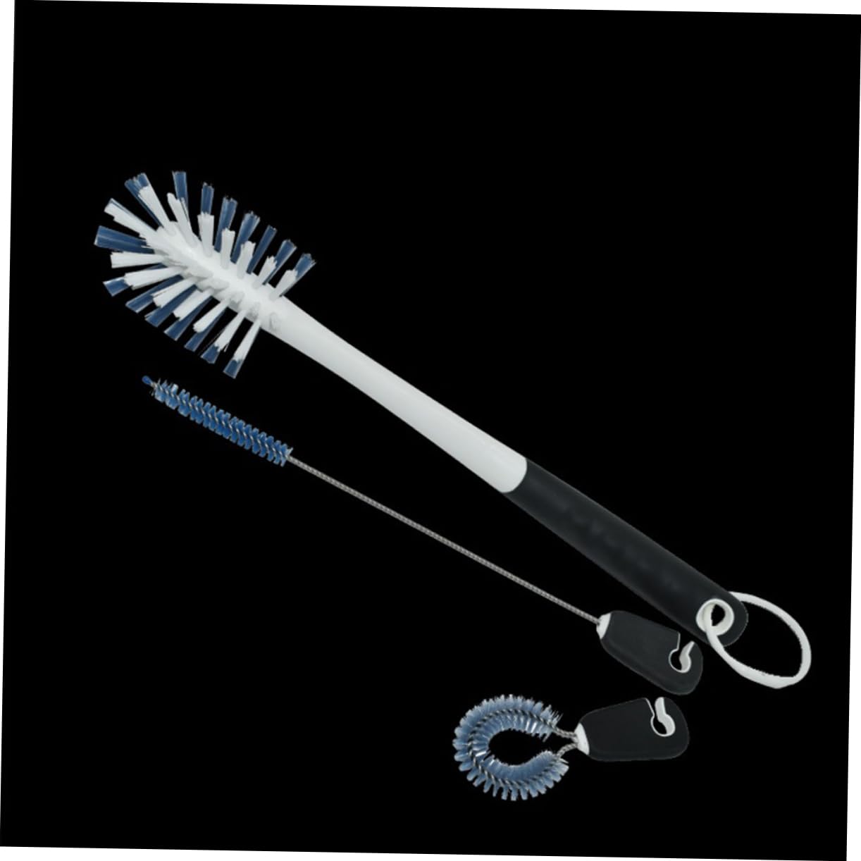 Beavorty Juego de 3 Cepillos de Prueba para Biberones Kit de Limpieza Soporte para Limpiador de Pajitas de Biberones