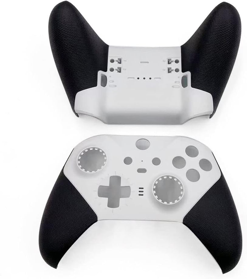 Junsi Replacement Housing Shell Case Cover Faceplate Repair Parts Compatible with Xbox Elite Wireless Controller Series 2 - Core Edition, White