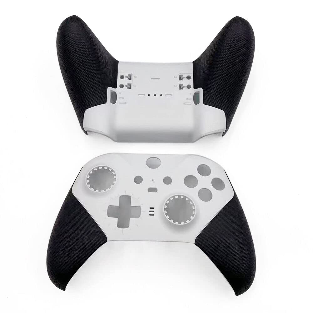 Junsi Replacement Housing Shell Case Cover Faceplate Repair Parts Compatible with Xbox Elite Wireless Controller Series 2 - Core Edition, White