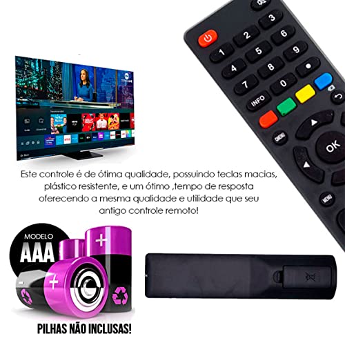Controle Remoto Universal Compatível Com Philco Smart TV Compatível Com Vários modelos LCD LED 4K PT
