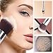 BEAKEY 12+2 Pcs Makeup Brush Set, Premium Bamboo Handle Synthetic Bristles, Kabuki Foundation Eyeshadow Concealer Powder Brush Kit (12 Pcs Bamboo Brushes + 1 Pc Brush Cleaner Egg + 1 Pc Cloth Bag)