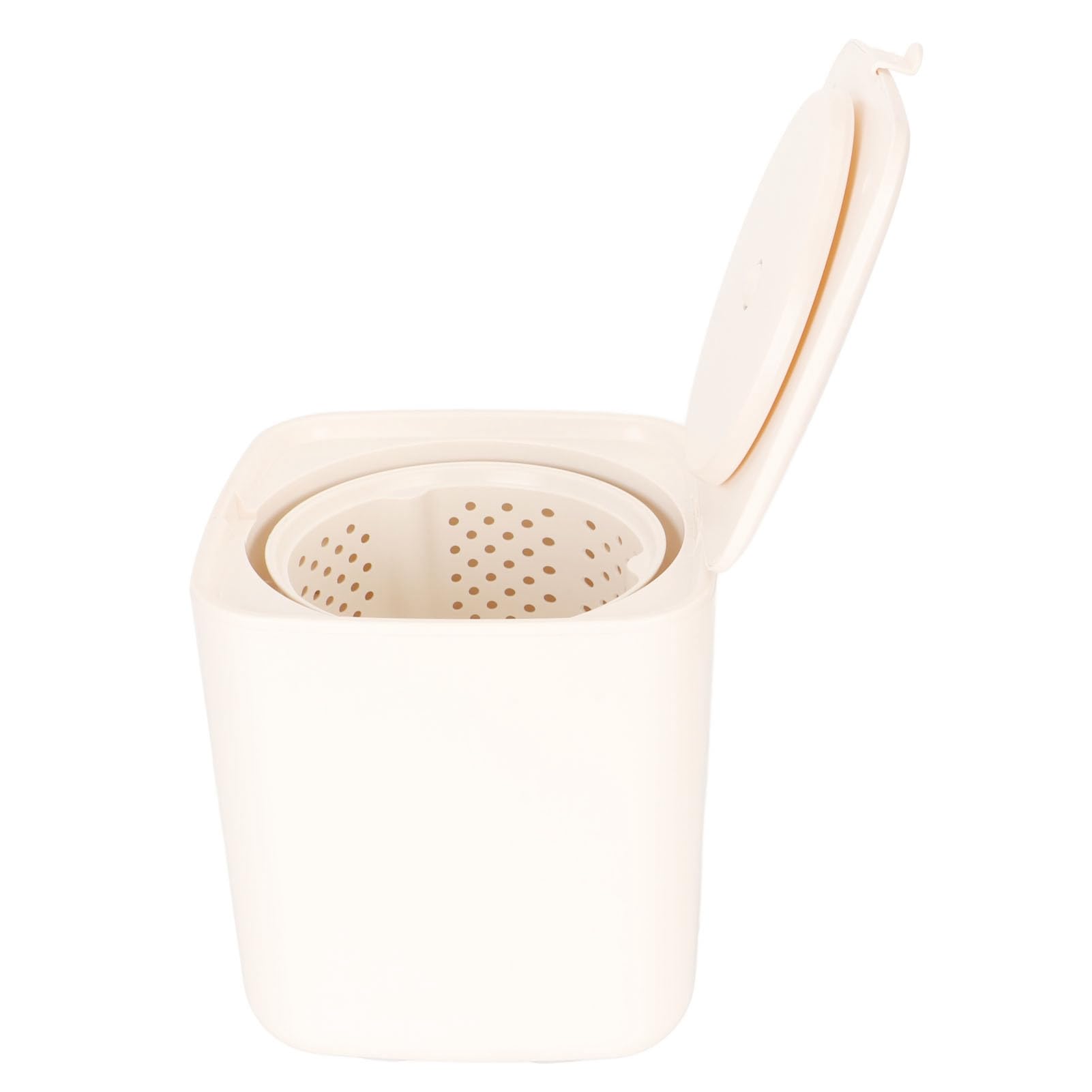 Piccola lavatrice automatica, 7L, lavatrice portatile con grande capacità ed essiccazione rotante per appartamento familiare dormitorio RV 100-240V (Beige)